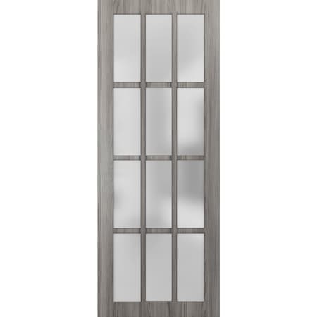Sartodoors Slab Interior Door, 42" x 96", Gray FELICIA3312S-GA-4296